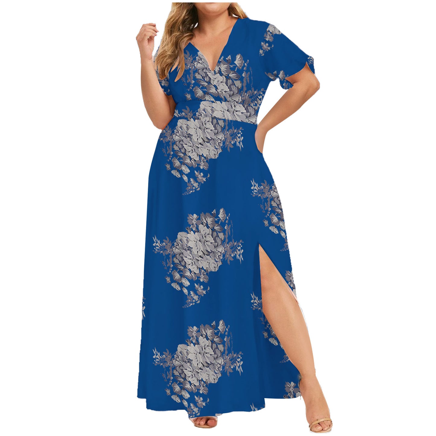 Women's Fashion Personalized Printed Short Sleeve Dress