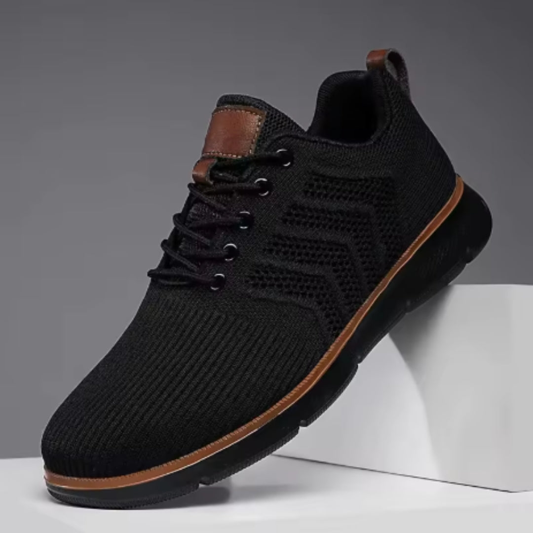 Fashion Lace-up Mesh Sneakers Casual  Flying Woven Walking Sports Shoes For Men