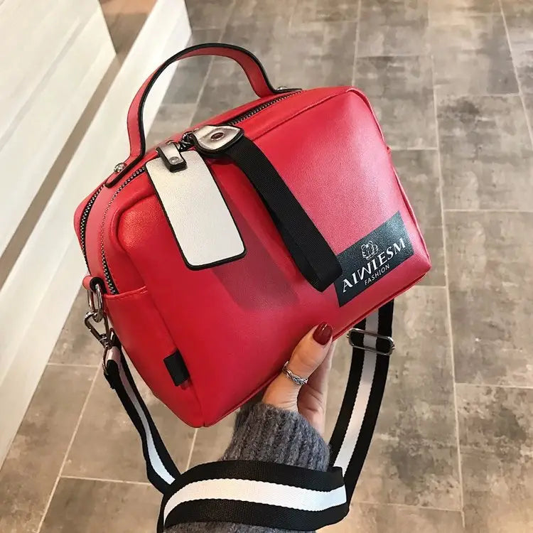 Wide Shoulder Strap Crossbody All-Match Soft Handbag