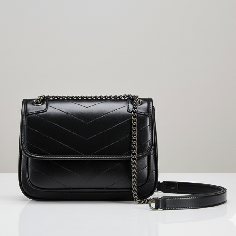 Bag Women Bag Cowhide Shoulder Bag Women - Black