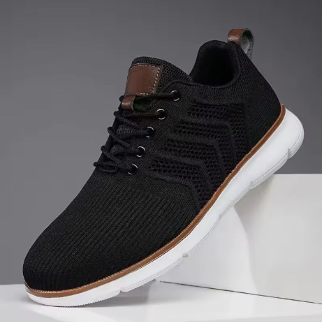 Fashion Lace-up Mesh Sneakers Casual  Flying Woven Walking Sports Shoes For Men