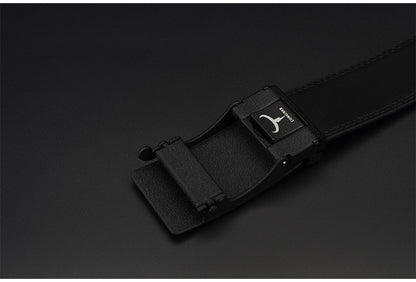 Dynamic buckle leather belt belt