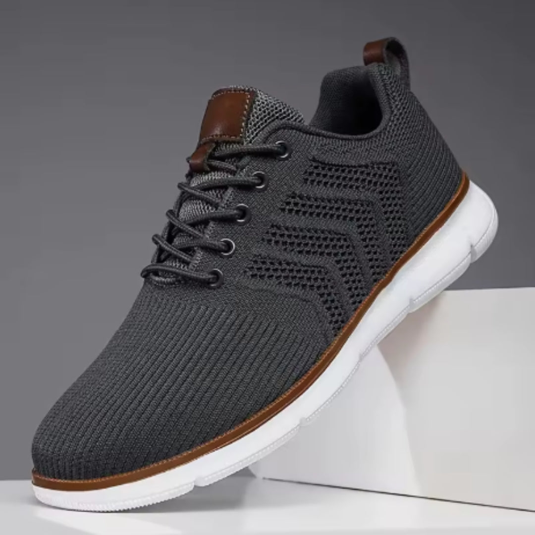 Fashion Lace-up Mesh Sneakers Casual  Flying Woven Walking Sports Shoes For Men