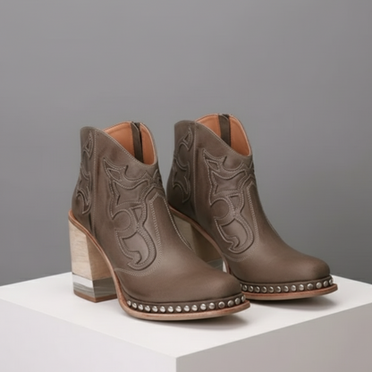 Modern European-American Fall/Winter Boots - A Khaki / 35