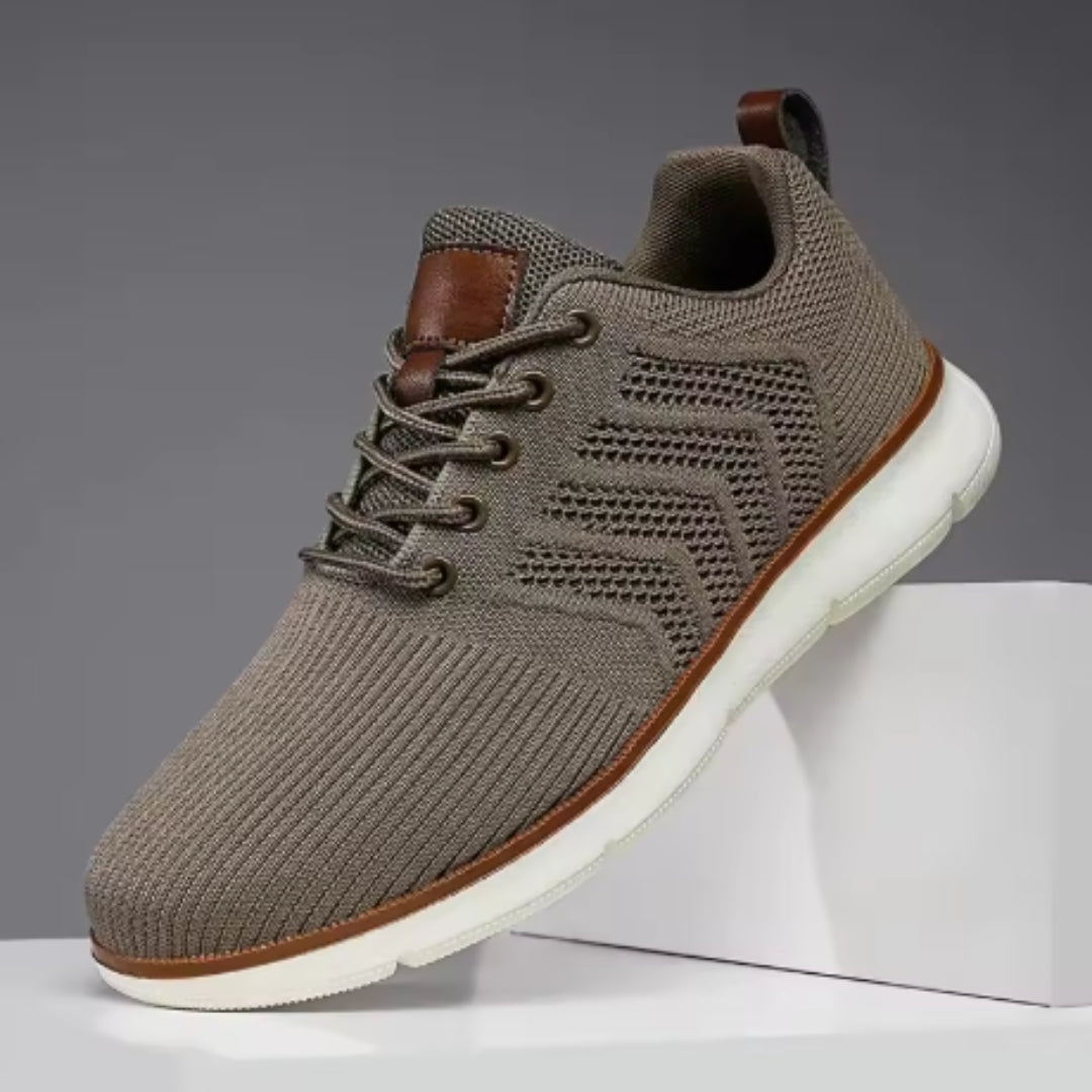 Fashion Lace-up Mesh Sneakers Casual  Flying Woven Walking Sports Shoes For Men