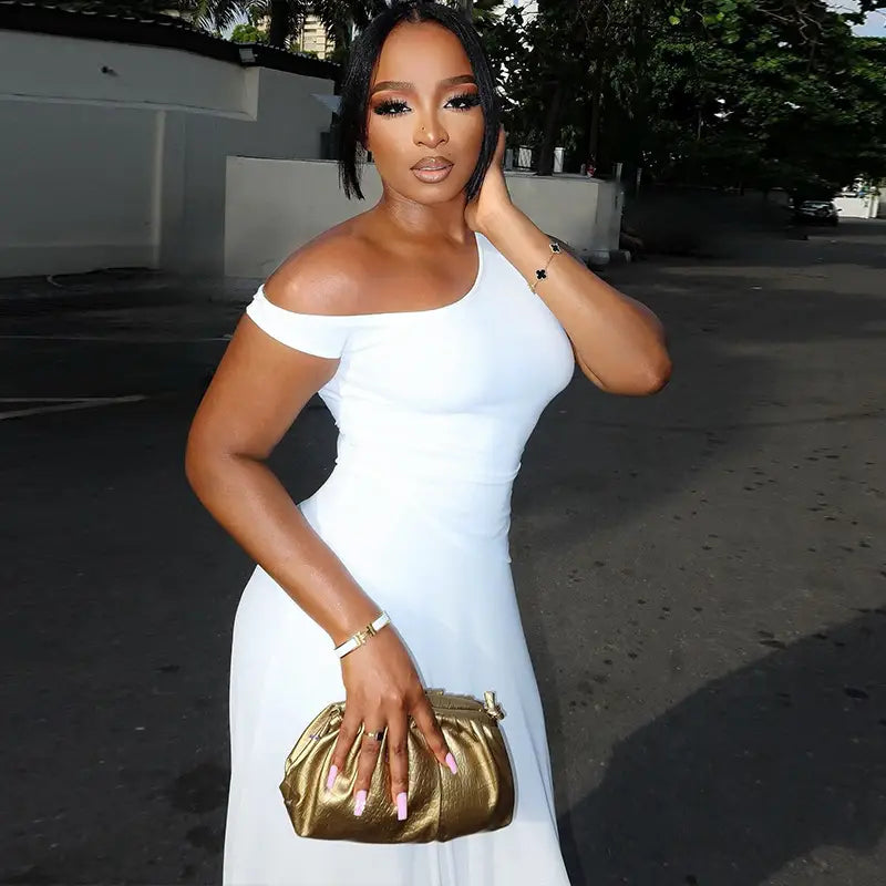 One-Shoulder Asymmetrical Summer Dress