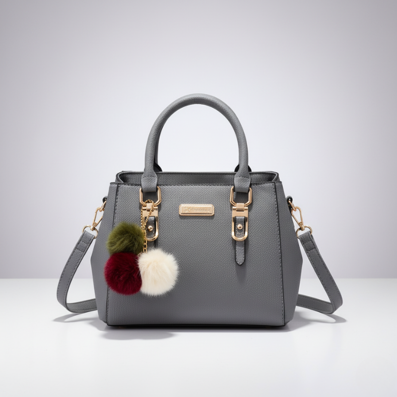 Women Fashion Handbag - Dark grey