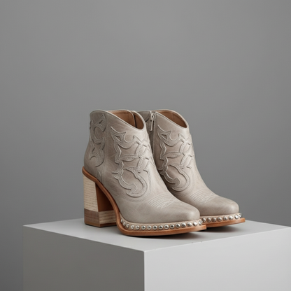 Modern European-American Fall/Winter Boots - Grey / 35