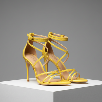 women heel-strap sandals - Yellow / 36