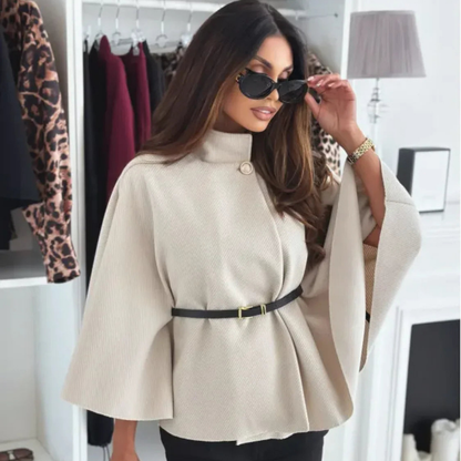 Spring Woolen Short Overcoat For Women