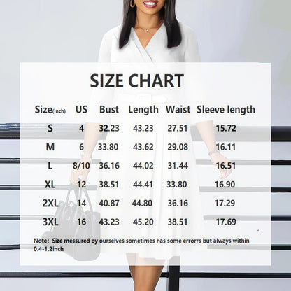 Elegant Wrap A-Line Dress with Belt