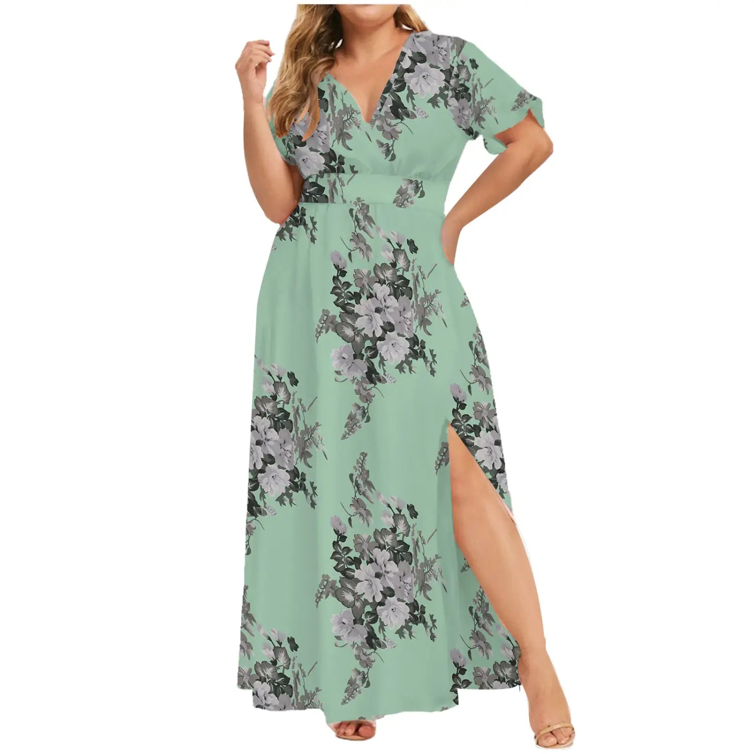 Women’s Fashion Personalized Printed Short Sleeve Dress