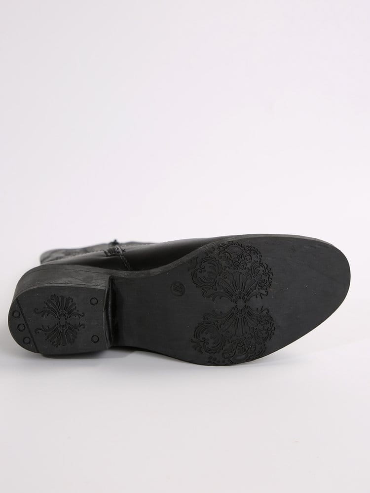 Women’s Pointed Toe Chunky Heel Mid-Calf Martin Boots