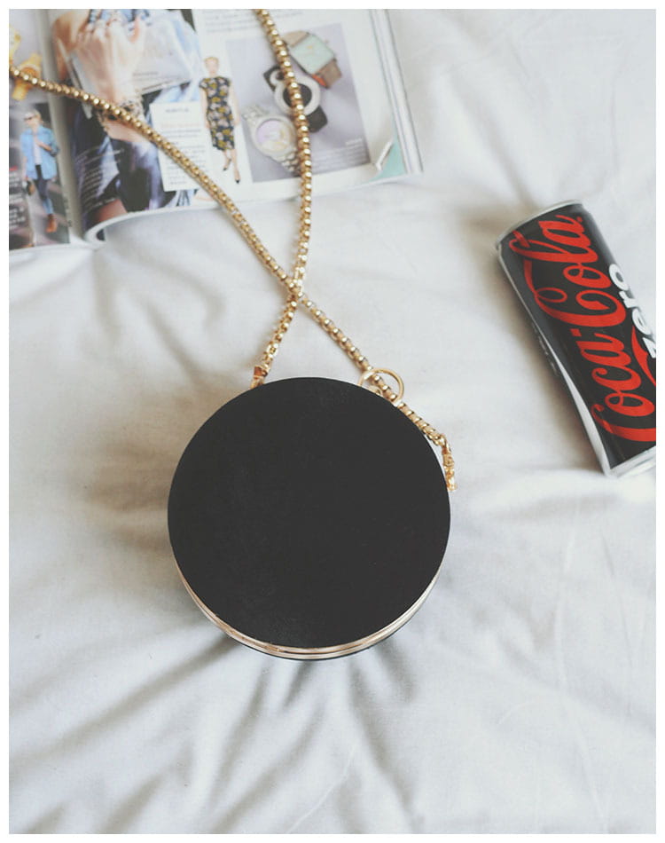 Velvet ball shoulder bag