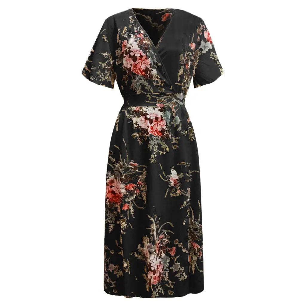 Women’s Fashion Personalized Printed Short Sleeve Dress